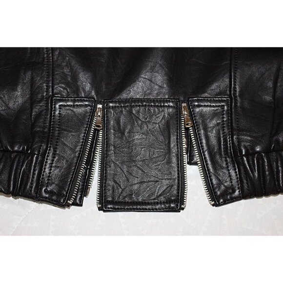 New with Tags -Paige "GIANNA" Leather Biker Jacket, color Black, size Medium - Picture 11 of 11